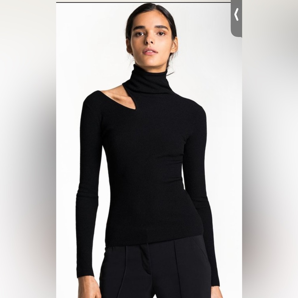 ALC Kara Knit Turtleneck Cut Out Sweater Size XS